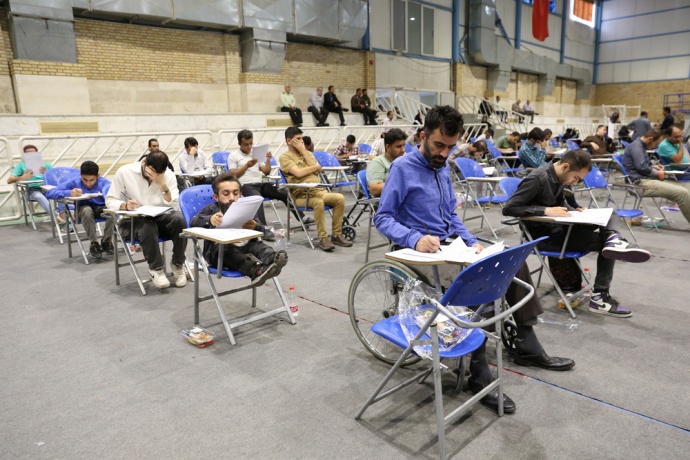 نخستین آزمون استخدامی معلولان استان قزوین توسط جهاددانشگاهی برگزار شد
