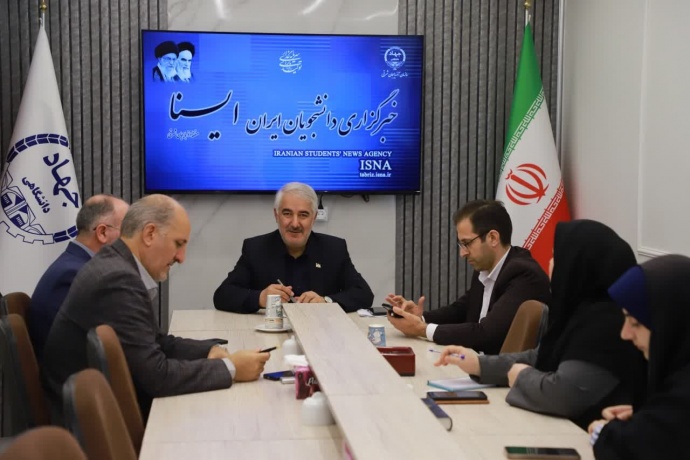 حضور فرماندار تبریز در سازمان جهاددانشگاهی آذربایجان‌شرقی