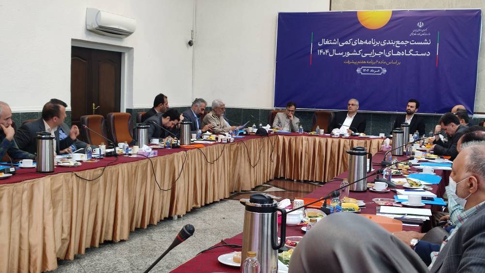 نشست جمع بندی برنامه های کمی اشتغال دستگاه های اجرایی کشور سال 1404 برگزار شد