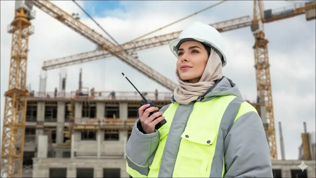 مهندس ساختمان زن