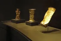 رونمایی از جام طلای عمارلو و کلورز در گنجینه بیستون رشت   