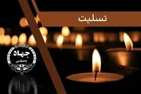 پیام تسلیت رئیس جهاددانشگاهی به دکتر غلامعلی حداد عادل