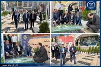 تجدید میثاق رئیس جهاددانشگاهی و هیات همراه با آرمان‌های سردار سپهبد شهید حاج قاسم سلیمانی