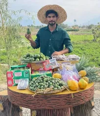کارآفرینی دانشجوی خلاق گلستانی با پرورش میوه‌های استوایی
