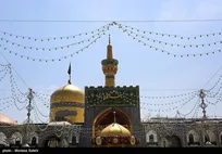 تزئین حرم امام رضا(ع) با ‌۱۰۰ هزار شاخه گل در دهه ولایت